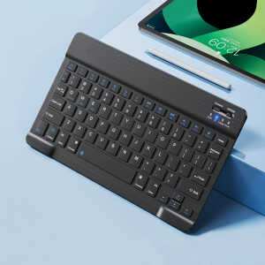 Techsuit AirKeys WK1 Ασύρματο Bluetooth Πληκτρολόγιο για Android / iOS / Windows με RGB Φωτισμό & USB-C Μαύρο