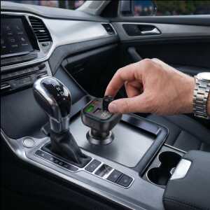 Tech-protect Cc07 3-port Car Charger Pd 54w + Transmiter Fm Bluetooth Black
