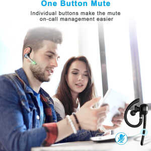 Alternative view of Techsuit NeXound G7 Bluetooth Handsfree Ακουστικό με ENC, Bluetooth 5.1, Qualcomm & Θήκη Φόρτισης 72 Ωρών Μαύρο
