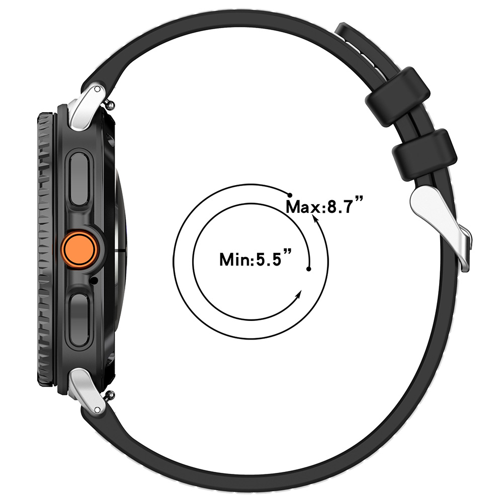 Techsuit - Watchband (W051) - Samsung Galaxy Watch 8 / 8 Classic (40 / 44 / 46 mm) - Black Techsuit - Watchband (W051) - Samsung Galaxy Watch 8 / 8 Classic (40 / 44 / 46 mm) - Black - Image 4