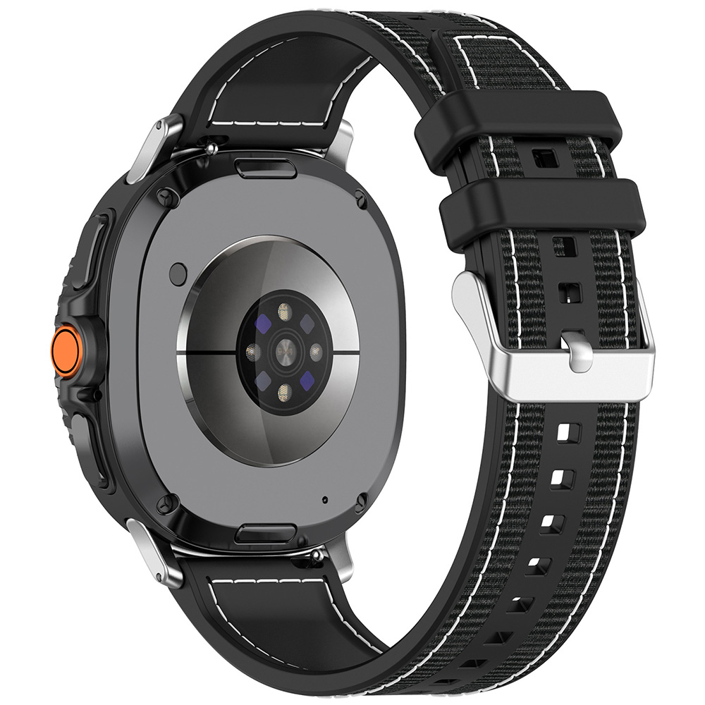 Techsuit - Watchband (W051) - Samsung Galaxy Watch 8 / 8 Classic (40 / 44 / 46 mm) - Black Techsuit - Watchband (W051) - Samsung Galaxy Watch 8 / 8 Classic (40 / 44 / 46 mm) - Black