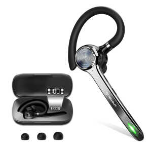Techsuit NeXound G7 Bluetooth Handsfree Ακουστικό με ENC, Bluetooth 5.1, Qualcomm & Θήκη Φόρτισης 72 Ωρών Μαύρο
