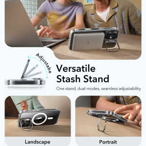 ESR - Classic Hybrid HaloLock Kickstand - iPhone 17 - Clear