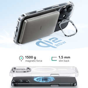 ESR - Classic Hybrid HaloLock Kickstand - iPhone 17 - Clear