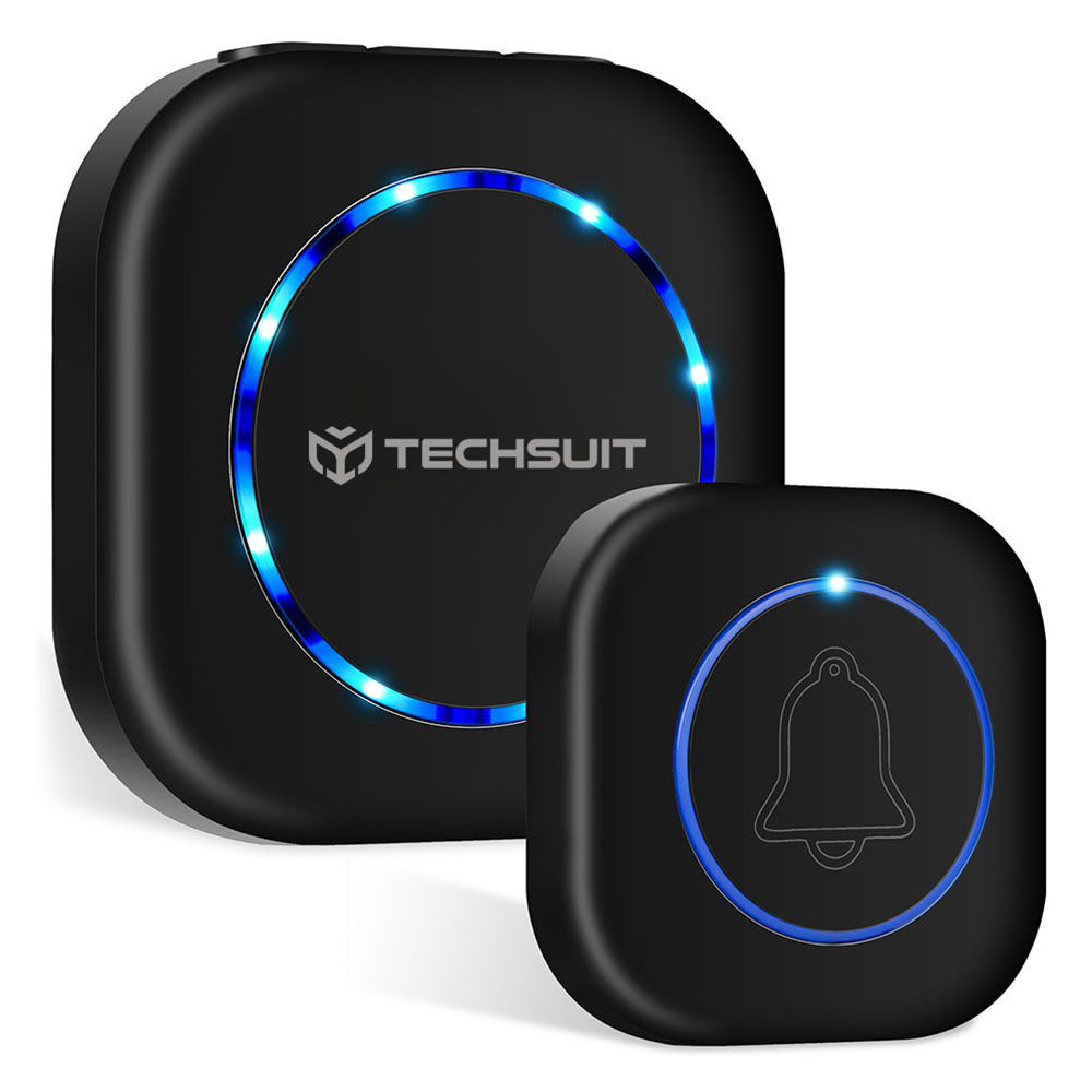 Techsuit Buzzzly SU1 Ασύρματο Αδιάβροχο Κουδούνι Πόρτας με 38 Μελωδίες Techsuit Buzzzly SU1 Ασύρματο Αδιάβροχο Κουδούνι Πόρτας με 38 Μελωδίες, 4 Επίπεδα Έντασης & Φωτεινή Ειδοποίηση Μαύρο