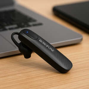 Borofone BC20 Bluetooth Handsfree Ακουστικό με Μικρόφωνο & Υποστήριξη A2DP / HS / HF / AVRCP Μαύρο