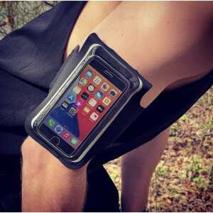 Techsuit - Sports Armband (TH10) - with Velcro, for Phones, max 6.5" - Gray / White - Image 5