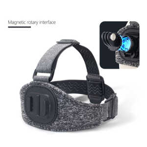 Alternative view of Techsuit - GoPro Holder (JX-003) - Headband with Magnetic Base - Gray