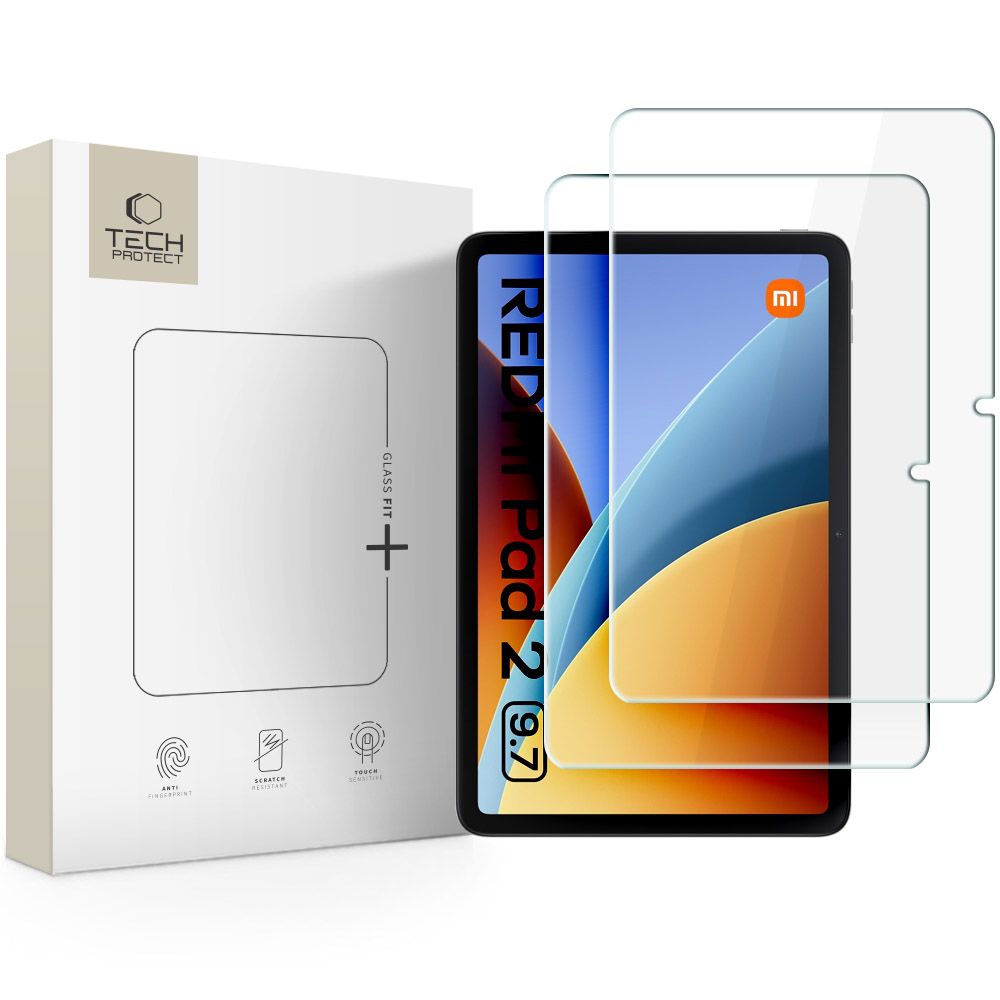 Tech-protect Glass Fit+ 2-pack Xiaomi Redmi Pad 2 9.7 Clear Tech-protect Glass Fit+ 2-pack Xiaomi Redmi Pad 2 9.7 Clear
