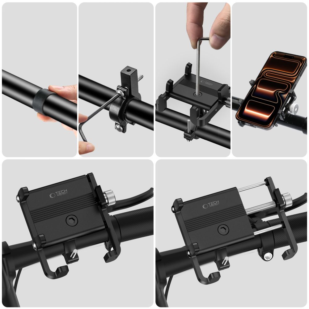 Tech-protect V5 Handlebar & Stem Universal Bike Mount Black Tech-protect V5 Handlebar & Stem Universal Bike Mount Black - Image 4