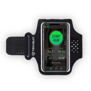 Techsuit - Sports Armband (TH10) - with Velcro, for Phones, max 6.5" - Gray / White - Image 3