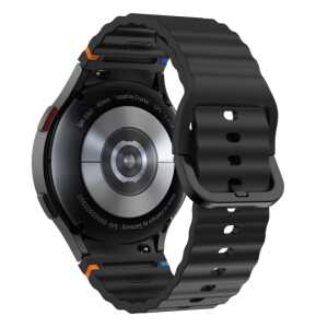 Alternative view of Tech-protect Silicone Sport Samsung Galaxy Watch 4 / 5 / 5 Pro / 6 / 7 / Fe Black