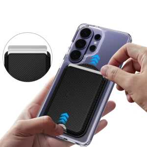 Alternative view of Tech-protect Ch02 Magwallet Magsafe Universal Magnetic Card Holder Carbon