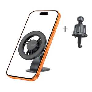 Alternative view of Tech-protect N56 Magnetic Magsafe 3m Dashboard & Vent Car Mount Black