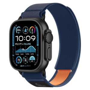 Tech-protect Nylon Elite Apple Watch 8 / 9 / 10 / 11 / Se / Ultra (44 / 45 / 46 / 49 Mm) Navy/orange