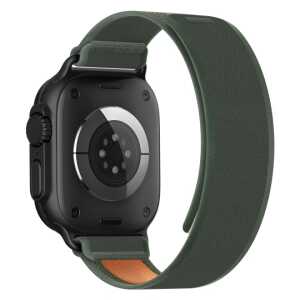 Alternative view of Tech-protect Nylon Elite Apple Watch 8 / 9 / 10 / 11 / Se / Ultra (44 / 45 / 46 / 49 Mm) Green/orange