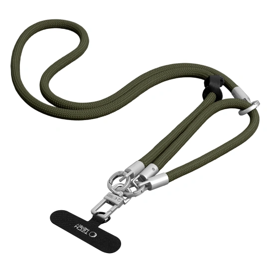 Tech-protect C10s Rope Crossbody & Wrist Olive Green/titanium Tech-protect C10s Rope Crossbody & Wrist Olive Green/titanium - Image 4
