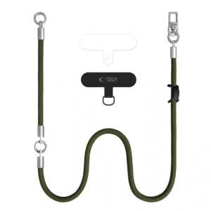 Alternative view of Tech-protect C10s Rope Crossbody & Wrist Olive Green/titanium