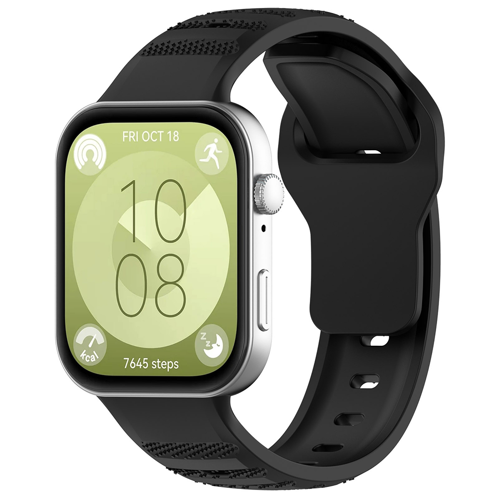 Techsuit - Watchband (W050) - Huawei Watch Fit 3 / 4 / 4 Pro / 5 / 5 Pro - Black Techsuit - Watchband (W050) - Huawei Watch Fit 3 / 4 / 4 Pro / 5 / 5 Pro - Black