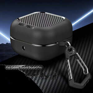 Alternative view of Techsuit - CarbonFiber - for Samsung Galaxy Buds 4 / Buds 4 Pro - Black