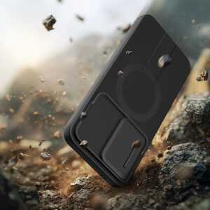Tech-protect Kevlar Aura Magsafe Galaxy A57 Black/orange Tech-protect Kevlar Aura Magsafe Galaxy A57 Black/orange