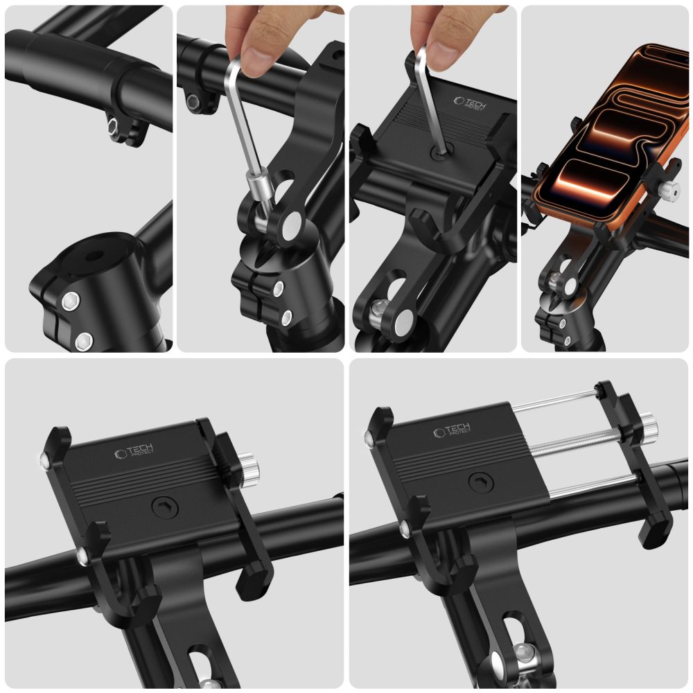 Tech-protect V5 Handlebar & Stem Universal Bike Mount Black Tech-protect V5 Handlebar & Stem Universal Bike Mount Black - Image 5