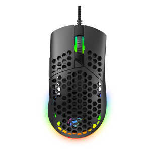 Havit - Wired Gaming Mouse (MS1036) -  with RGB Lights, 1200/1600/2400/4800/6400/7200 DPI, 1.6m, 5V - Black - Image 4