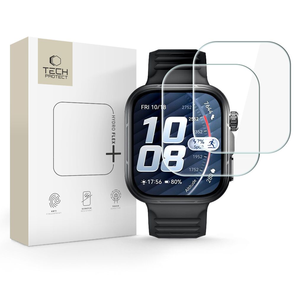 Tech-protect Hydro Flex+ 2-pack Huawei Watch Fit 5 Pro Clear Tech-protect Hydro Flex+ 2-pack Huawei Watch Fit 5 Pro Clear