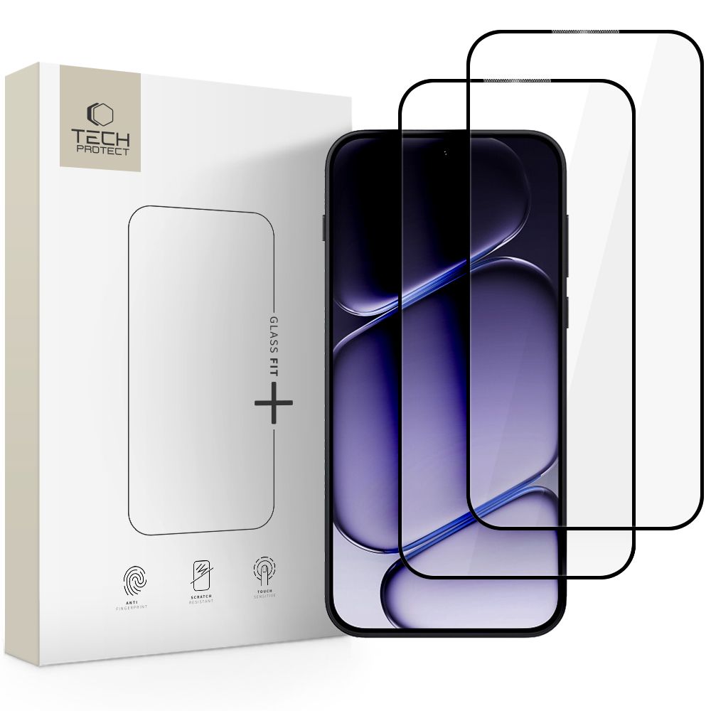 Tech-protect Glass Fit+ 2-pack Oneplus Nord 6 Black Tech-protect Glass Fit+ 2-pack Oneplus Nord 6 Black