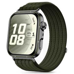 Tech-protect Nylon Huawei Watch Fit 3 / 4 / 4 Pro / 5 / 5 Pro Military Green