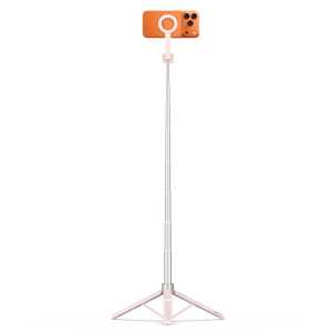 Alternative view of Tech-protect L10s Magsafe Bluetooth Selfie Stick Tripod Pink/grey