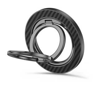 Alternative view of Tech-protect Mmr800 Magnetic Magsafe Phone Ring Carbon Black