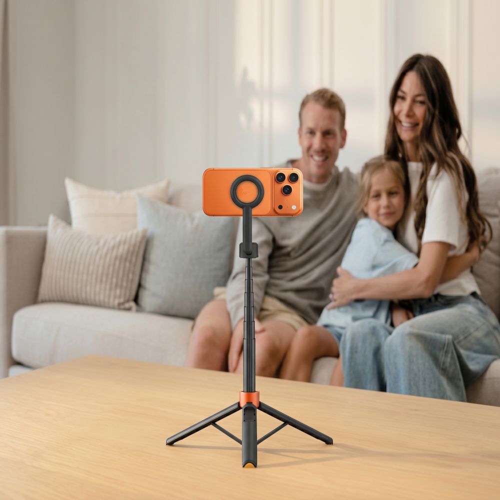 Tech-protect L10s Magsafe Bluetooth Selfie Stick Tripod Black/orange Tech-protect L10s Magsafe Bluetooth Selfie Stick Tripod Black/orange - Image 15
