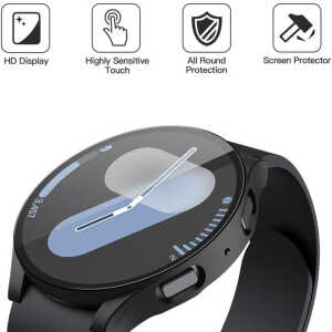 Techsuit - Defense360 Pro + Screen Protector - Huawei Watch GT Runner 2 - Black