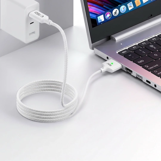 Tech-protect Mmc01 Ultraboost Magnetic Macbook Cable Type-c To Magsafe 3 140w 200cm White Tech-protect Mmc01 Ultraboost Magnetic Macbook Cable Type-c To Magsafe 3 140w 200cm White - Image 4