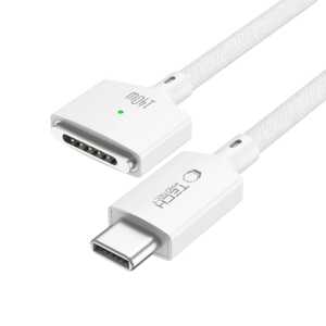 Alternative view of Tech-protect Mmc01 Ultraboost Magnetic Macbook Cable Type-c To Magsafe 3 140w 200cm White