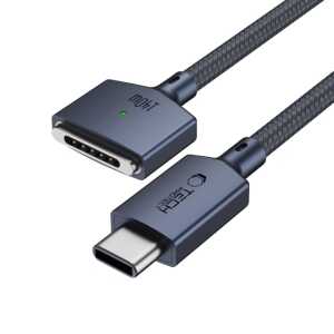 Alternative view of Tech-protect Mmc01 Ultraboost Magnetic Macbook Cable Type-c To Magsafe 3 140w 200cm Midnight Blue