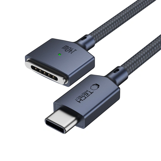 Tech-protect Mmc01 Ultraboost Magnetic Macbook Cable Type-c To Magsafe 3 140w 200cm Midnight Blue Tech-protect Mmc01 Ultraboost Magnetic Macbook Cable Type-c To Magsafe 3 140w 200cm Midnight Blue - Image 2