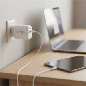 Tech-protect Nca65w-gan 2-port Network Charger Pd 65w / Qc3.0 White