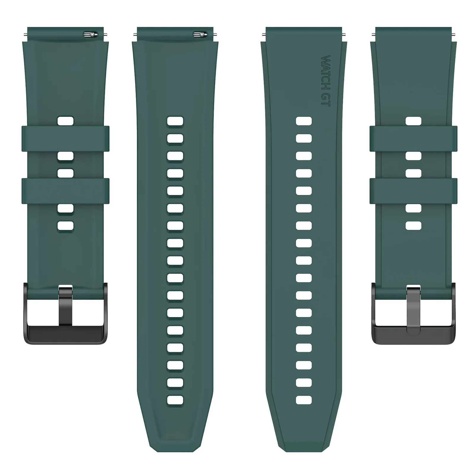 Techsuit - Watchband 22mm (W026) - Huawei Watch GT 2 (46mm)/GT 2 Pro/GT 3 Pro (46mm)/Ultimate Techsuit - Watchband 22mm (W026) - Huawei Watch GT 2 (46mm)/GT 2 Pro/GT 3 Pro (46mm)/Ultimate, Xiaomi Watch S1 - Dark Green - Image 2
