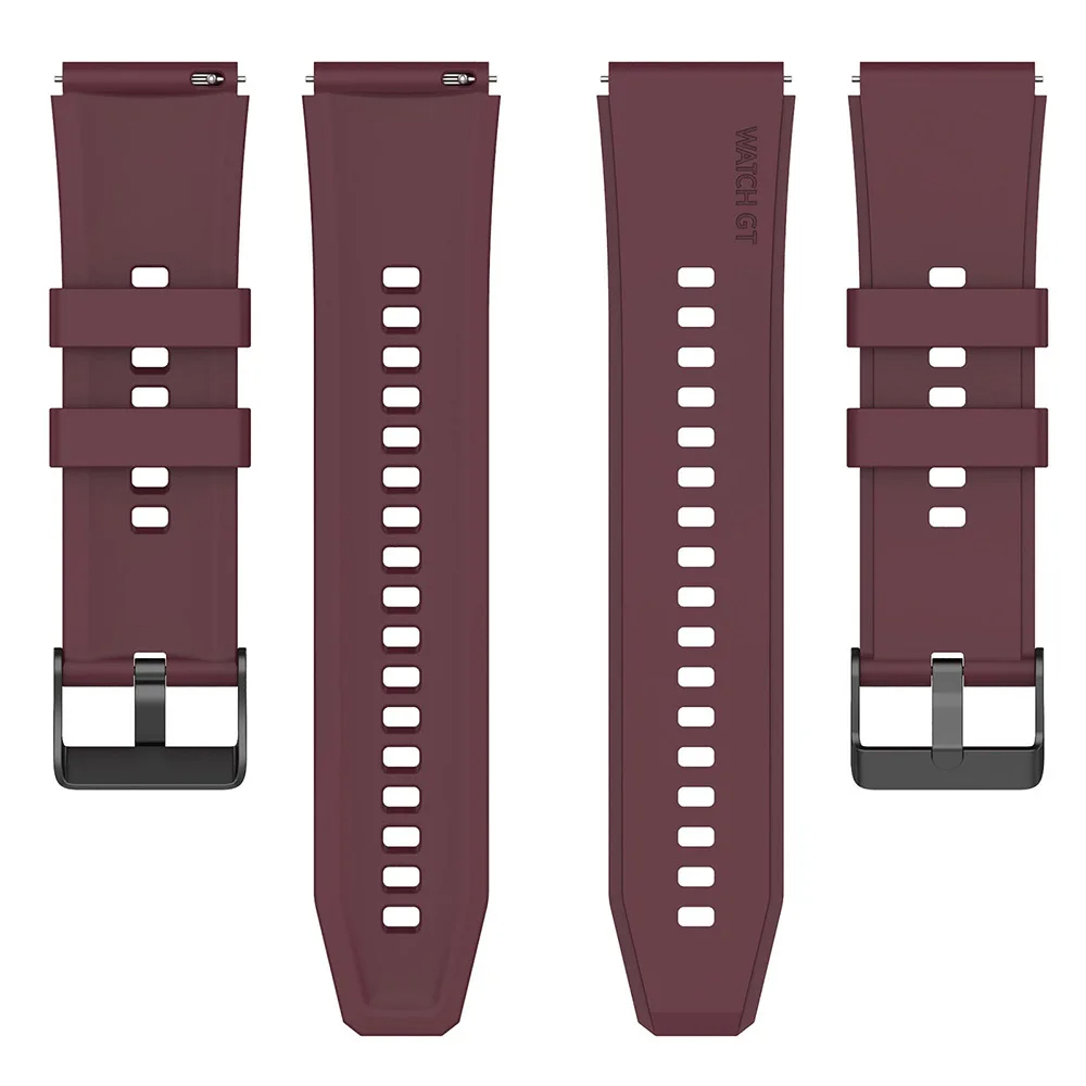 Techsuit - Watchband 22mm (W026) - Huawei Watch GT 2 (46mm)/GT 2 Pro/GT 3 Pro (46mm)/Ultimate Techsuit - Watchband 22mm (W026) - Huawei Watch GT 2 (46mm)/GT 2 Pro/GT 3 Pro (46mm)/Ultimate, Xiaomi Watch S1 - Burgundy - Image 2
