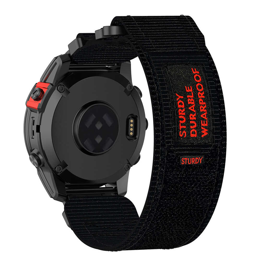 Techsuit - Watchband QuickFit 26mm (W057) - Garmin Fenix 3/3 HR/5X/5X Plus/6X/6X Pro/7X/7X Pro Solar - Black Techsuit - Watchband QuickFit 26mm (W057) - Garmin Fenix 3/3 HR/5X/5X Plus/6X/6X Pro/7X/7X Pro Solar - Black - Image 2