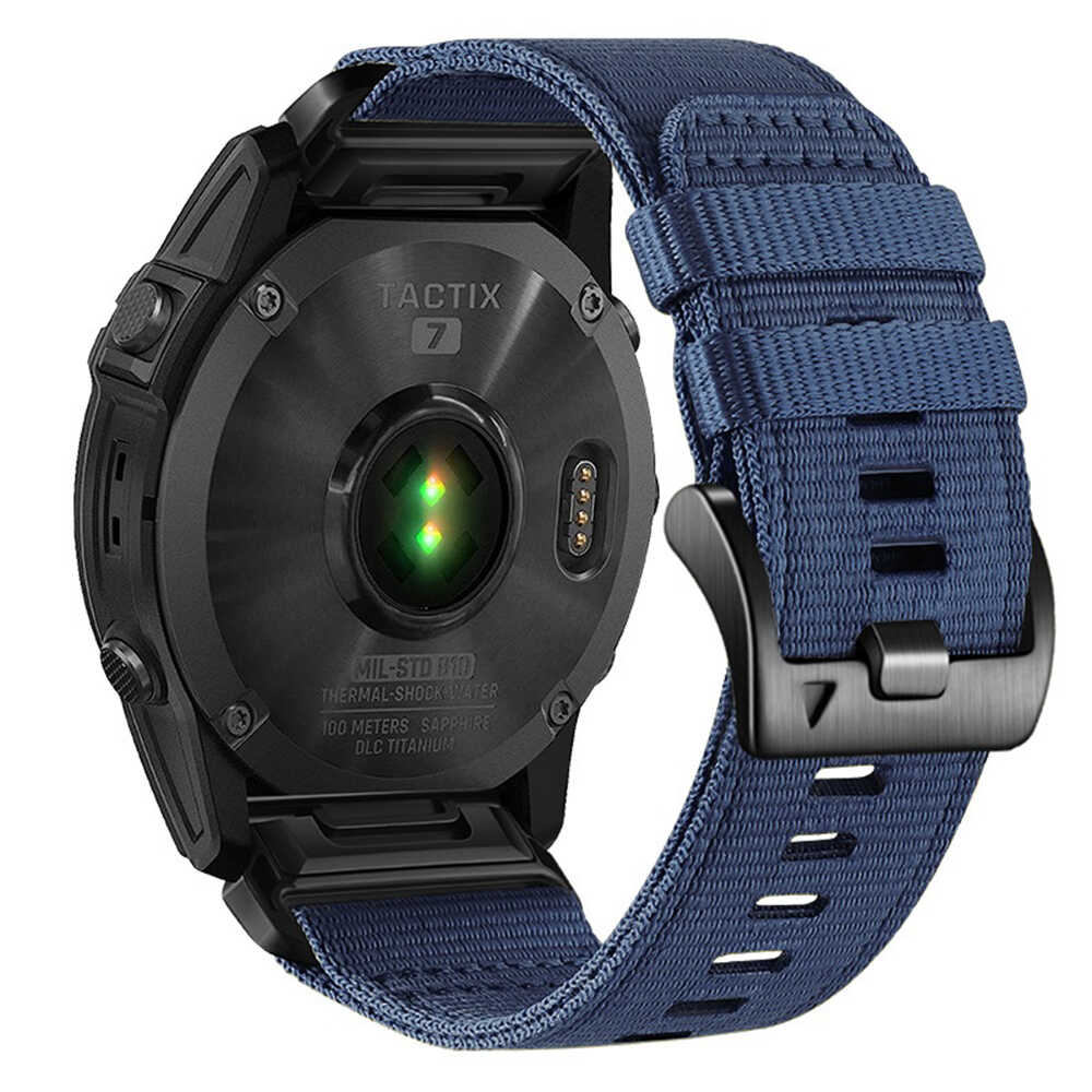 Techsuit - Watchband QuickFit 26mm (W070) - Garmin Fenix 3/3 HR/5X/5X Plus/6X/6X Pro/7X/7X Pro Solar - Nightshade Blue Techsuit - Watchband QuickFit 26mm (W070) - Garmin Fenix 3/3 HR/5X/5X Plus/6X/6X Pro/7X/7X Pro Solar - Nightshade Blue - Image 2