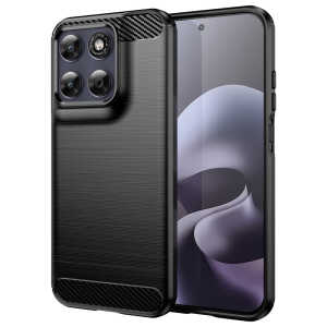 Techsuit - Carbon Silicone - Motorola Moto G87 / G77 / G67 - Black