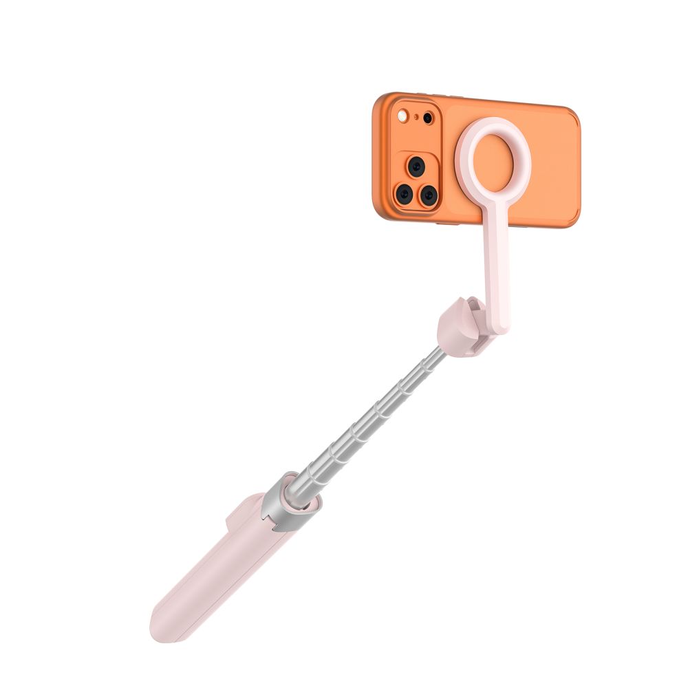 Tech-protect L10s Magsafe Bluetooth Selfie Stick Tripod Pink/grey Tech-protect L10s Magsafe Bluetooth Selfie Stick Tripod Pink/grey - Image 5