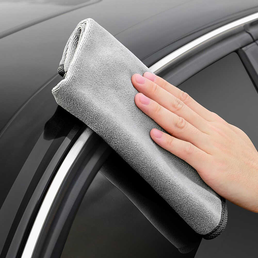 Baseus - Car Drying Towel (CRXCMJ-0G) - High-Quality Microfiber for Detailing Baseus - Car Drying Towel (CRXCMJ-0G) - High-Quality Microfiber for Detailing, No Fiber/Color Loss, Universal, 40x40cm - Grey - Image 3
