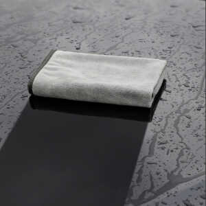 Alternative view of Baseus - Car Drying Towel (CRXCMJ-0G) - High-Quality Microfiber for Detailing, No Fiber/Color Loss, Universal, 40x40cm - Grey