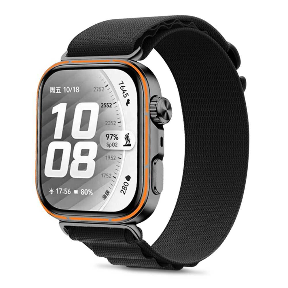 Tech-protect Nylon Pro Huawei Watch Fit 3 / 4 / 4 Pro / 5 / 5 Pro Black