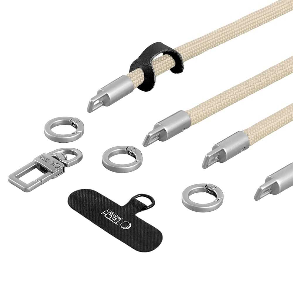 Tech-protect C10s Rope Crossbody & Wrist Desert Beige/titanium Tech-protect C10s Rope Crossbody & Wrist Desert Beige/titanium - Image 2