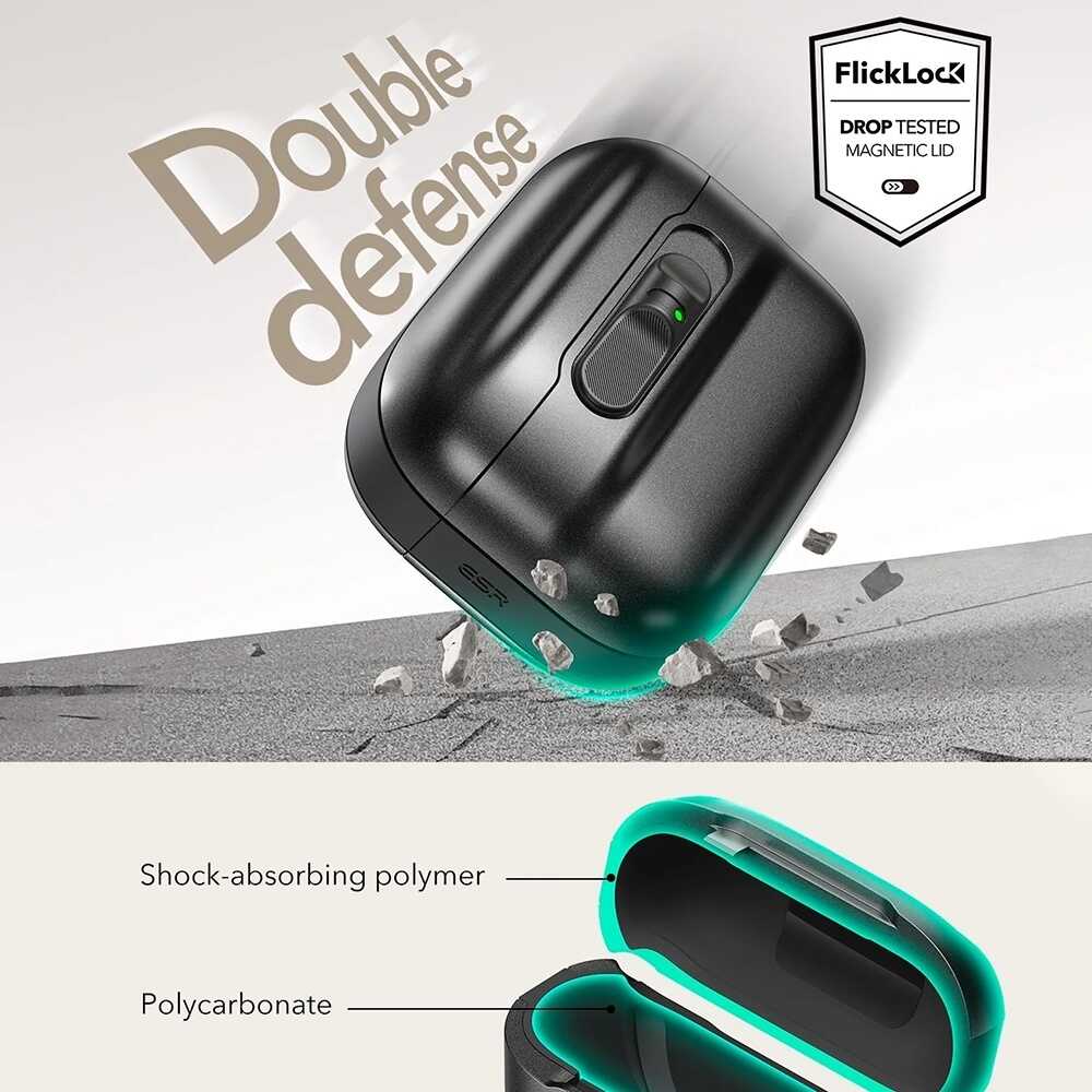 ESR - Pulse Magnetic FlickLock - Apple AirPods Pro 3 - White ESR - Pulse Magnetic FlickLock - Apple AirPods Pro 3 - White - Image 4
